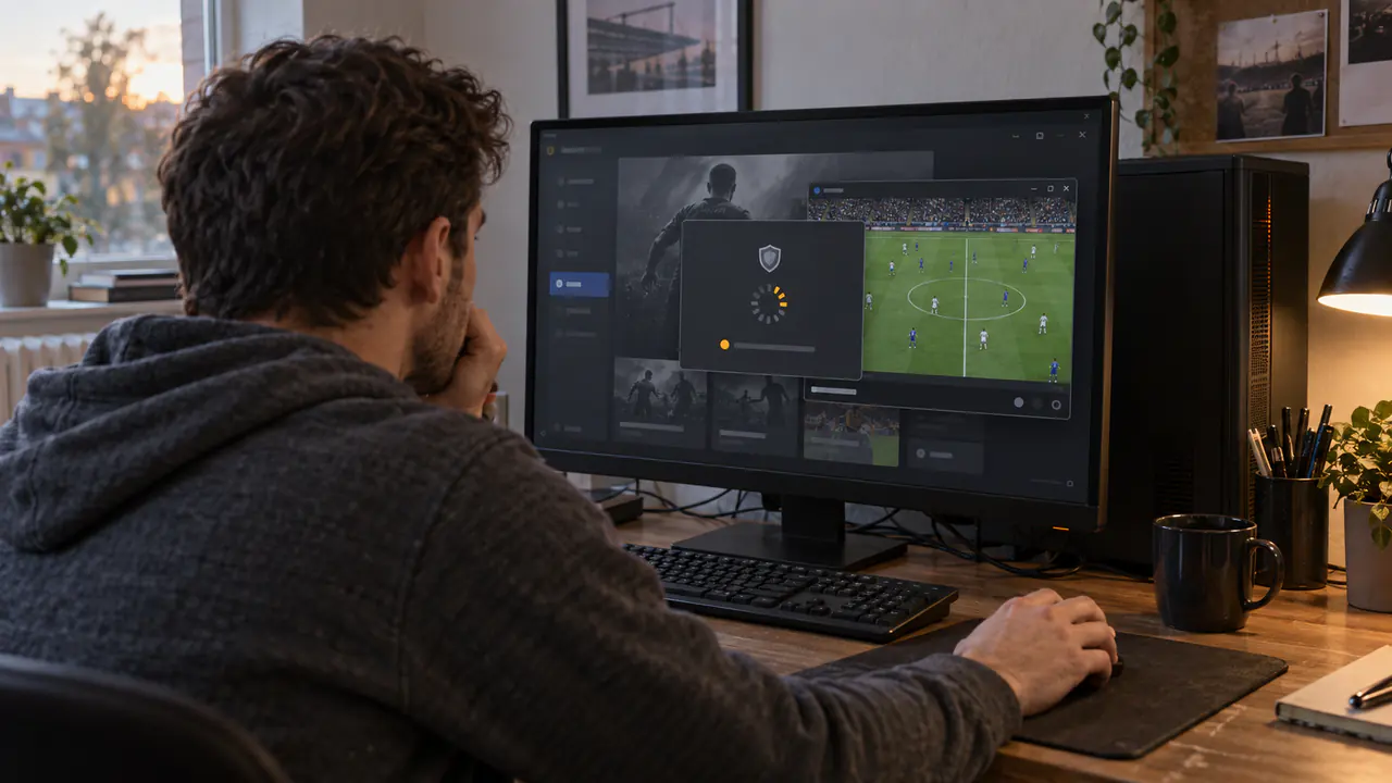 PC player diagnosing a football game launch failure across an anti-cheat checkpoint and launcher window